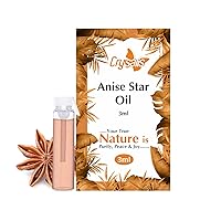 Crysalis Anise Star (Illicium Verum) Oil|100% Pure & Natural Undiluted Essential Oil Organic Standard for Skin & Hair Care|Therapeutic Grade Oil, Aromatherapy, Relieves Stress - 3ML
