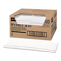 WypAll Critical Clean Foodservice Cloths (06053), Quarterfold, White, 1 Box, 200 Sheets