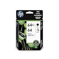HP 64 CLR/64XL BLK (3YP23AN#140) Ink Cartridge Combo 2-Pack