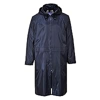Portwest S438 Men's Lightweight Waterproof Classic Raincoat Long Rain Jacket