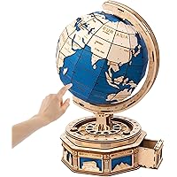 3D Wooden Puzzle for Adults-Huge Globe Puzzle Box-Wood Model Kit to Build for Adults and Teens(4 Pcs a Carton)