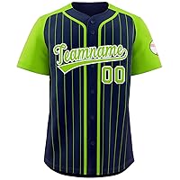 Custom Baseball Jersey for Men Women Youth Personalized Pinstripe Baseball Shirts Stitched Name Number Logo