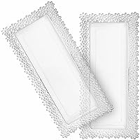Simcha Collection Clear Lg Oblong Plastic Trays (15.5