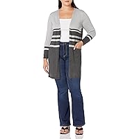 Avenue Women's Plus Size Cardi Lorena Stripe