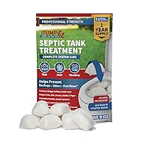 Enzyme Septic Tank Treatment Tablets, 1-Year Supply Home Value Pack, Septic System Bacteria, Premeasured - Extra Strength, No Mess, Made in the USA (12 Toilet Drop-in Pods)