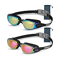 2 Pack Kids Swim Goggles, Swimming Goggles for Kids Toddler Youth 3-8/6-14, Anti-Fog Pool Goggles Child Boys Girls