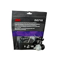 3M Performance Gravity HVLP Atomizing Head Refill Kit, 26718, Size 1.8, Clear, for use Performance Spray Gun PPS 2.0 Paint Cups, 5 Pack