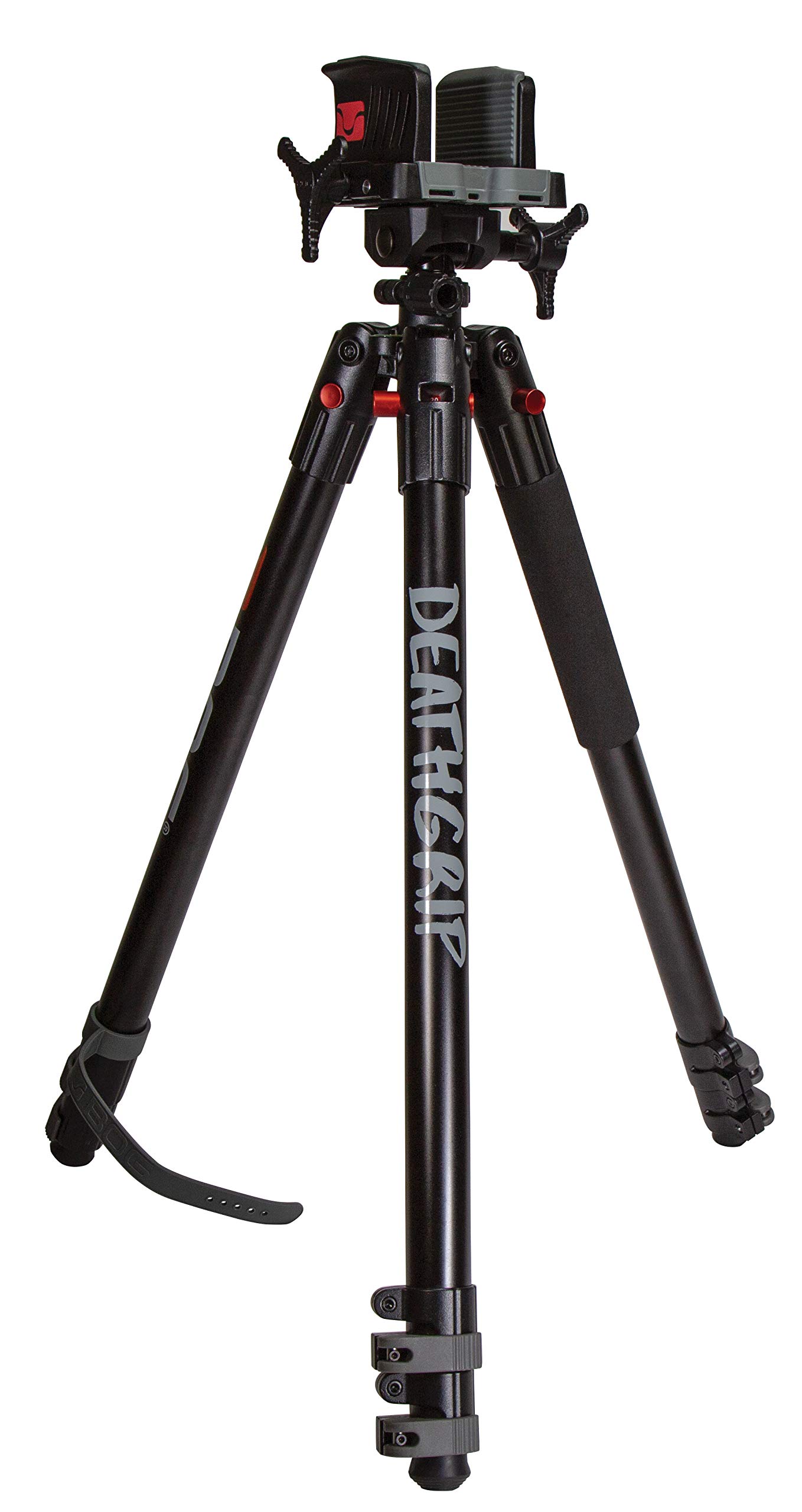 BOG DeathGrip Tripods with Durable Aluminum and Carbon Fiber Frames, Lightweight, Stable Design, Bubble Level, Adjustable Legs, and Hands-Free Operation for Hunting, Shooting, and Outdoors