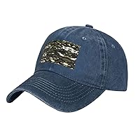 Abstract Camouflage Print Cotton Outdoor Baseball Cap Unisex Style Dad Hat for Adjustable Headwear Sports Hat