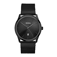 Sekonda Men's Malmo 42mm Quartz Watch with Analogue Display Date Window and Stainless Steel Bracelet 50M Water Resistance