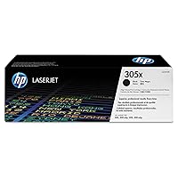 HP 305X Black High-yield Toner Cartridge | Works with HP LaserJet Pro 300 M351, HP LaserJet Pro 300 MFP M375, HP LaserJet Pro 400 M451, HP LaserJet Pro 400 MFP M475 Series | CE410X