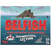 Ridley's Games: Selfish- Shipwrecked Edition Card Game | Easy to Play Party Game for Groups | Ideal for 2-5 Players | Makes a Great Gift Idea | Watch Out for That Shark - Only The Ruthless Survive!