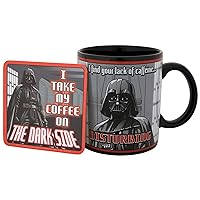 ICUP I Take My Coffee On The Dark Side Ceramic Mug w/Coaster