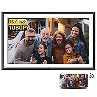 Nexfoto 15.6 Inch FHD 64GB Extra Large Digital Picture Frame with Remote Control, WiFi Electronic Digital Photo Frame 1920x1080 IPS Touch Screen Easy to Share Photo Video via App, Gift for Mother
