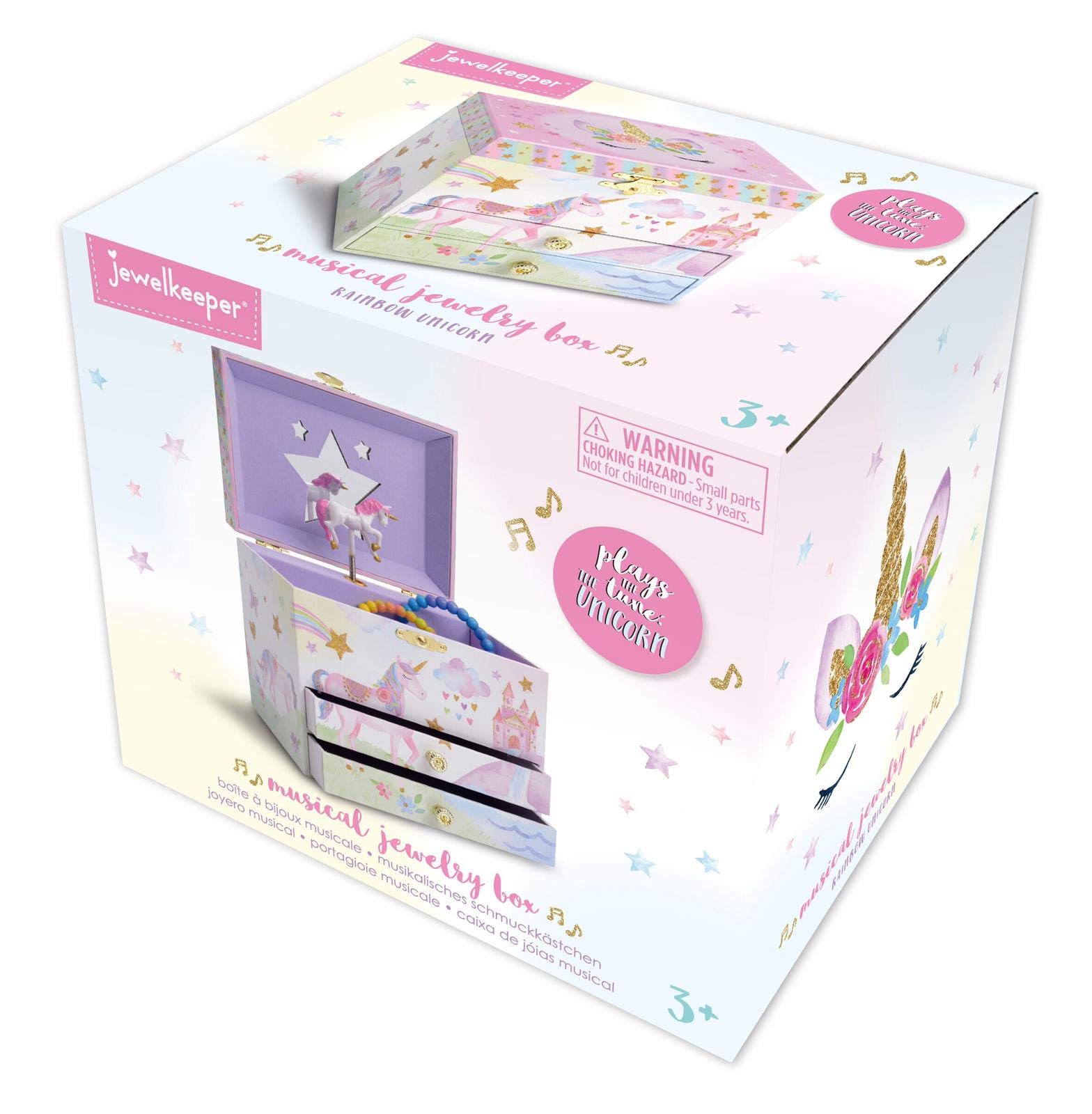 Gl Jewelkeeper Girl's Ballerina Musical Jewelry Storage Box with Pullout Drawer 