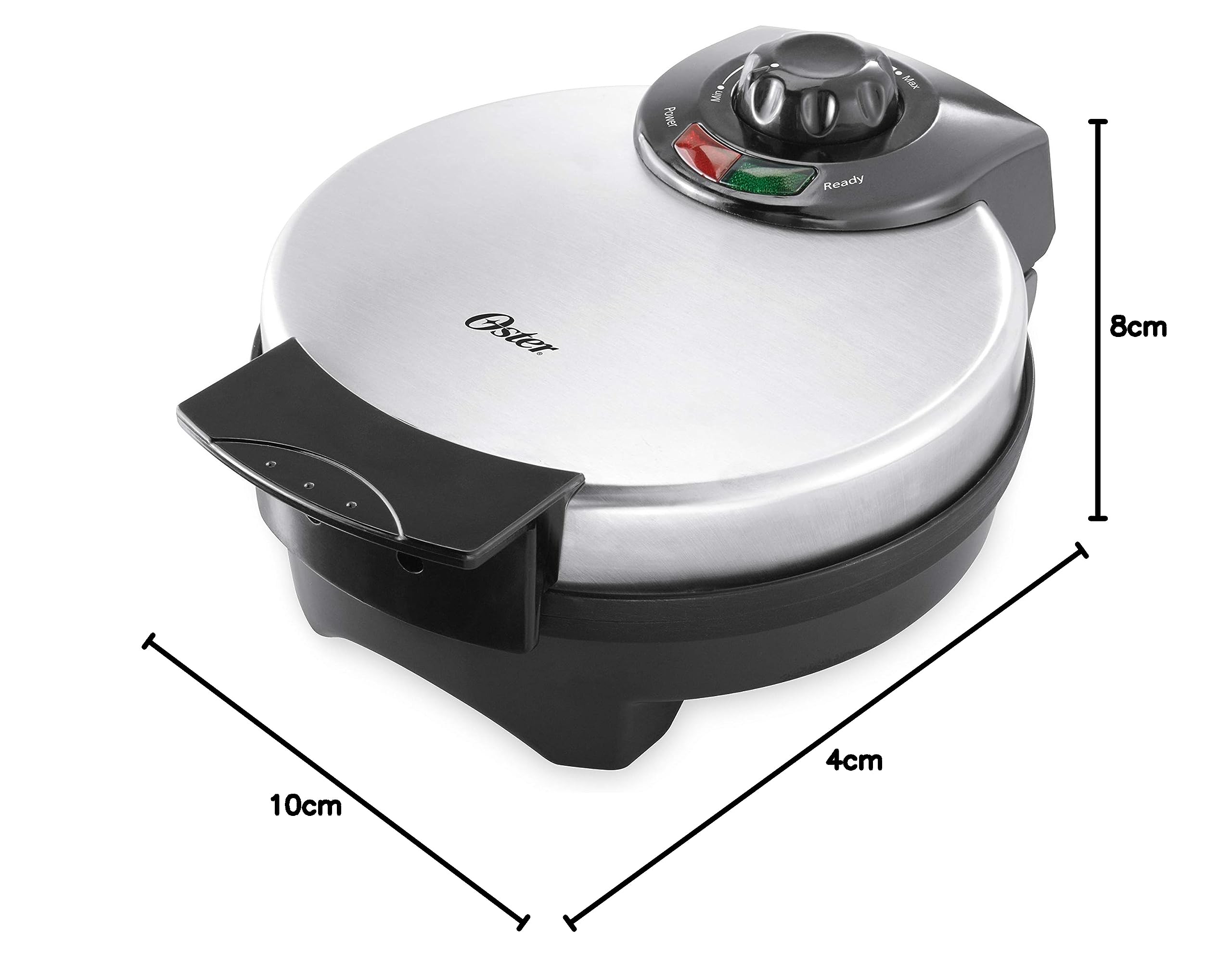 Oster Belgian Waffle Maker with Adjustable Temperature Control, Non-Stick Plates and Cool Touch Handle, Makes 8