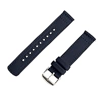 Clockwork Synergy- Canvas Quick Release Replacement Watch Bands, Stainless steel buckle Watch Straps