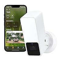 Eve Outdoor Cam (White Edition) – Secure floodlight Camera, (HomeKit Secure Video), 1080p, Night Vision, Wi-Fi (2.4 GHz), Motion Sensor, Two-Way Communication, Flexible & Easy Installation