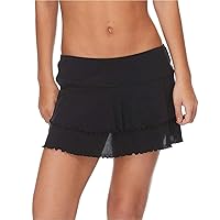 Body Glove womens Smoothies Lambada Solid Mesh Cover Up Skirt Swimsuit
