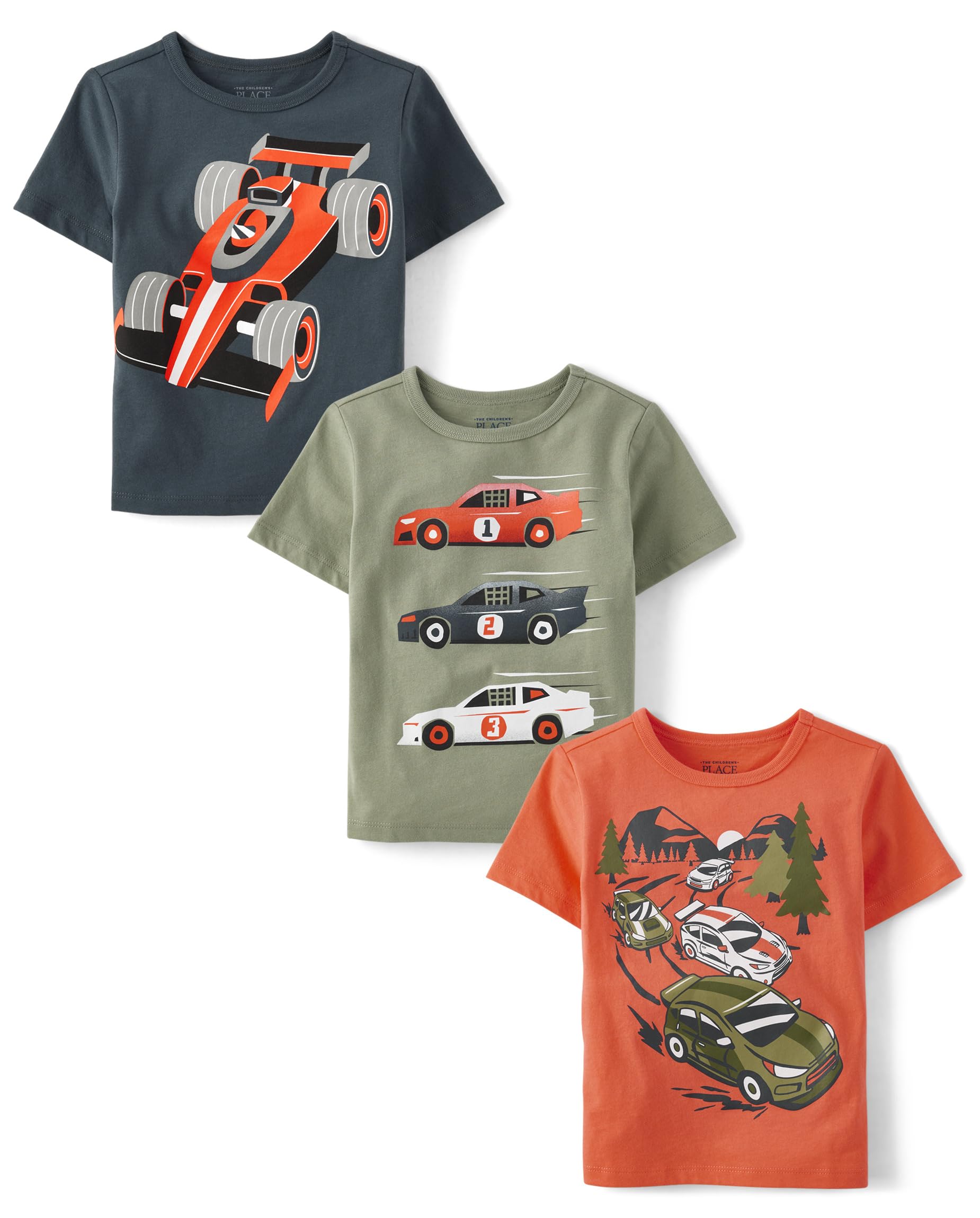 The Children's Place Baby Toddler Boys 3-Pack Short Sleeve Graphic T-Shirt