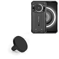BoxWave Car Mount Compatible with Ulefone Armor 21 - Minimus MagnetoMount, Magnetic Car Mount, Magnetic Car Holder