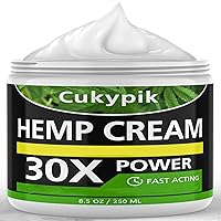 Hemp Cream Maximum Strength 8.5oz - Hemp Oil & Arnica Cream, for Shoulder Hip Neck Knee & Back，All Natural Cream - Instant Menthol cream