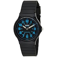 Casio Men's Aluminium Quartz Watch with Resin Strap, Black, 18 (Model: EAW-MQ-71-2BDF)