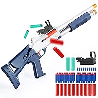 Toy Gun Models Foam Blasters (33-Inch) Soft Bullet Shotgun,Empty Shell Ejecting Design [with10 Shell 40 Soft Darts] Perfect for Indoor and Outdoor Play
