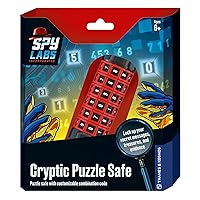 Thames & Kosmos Spy Labs Inc: Cryptic Puzzle Safe Safeguard Secrets, Evidence in Portable Vault | Essential Gadget from The Detective Gear Experts | for Young Investigators