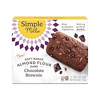 Almond Flour Snack Bars (Chocolate Brownie) with Organic Coconut Oil, Chia Seeds, Sunflower Seeds, and Flax Seeds, 6oz, 1 Count