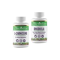 Paradise Herbs Rhodiola Extract and L-Carnosine Antioxidant Cognitive Health Bundle