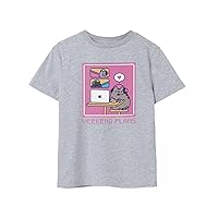 Pusheen Girls Short-Sleeve T-Shirt | Variety of Adorable Designs | Authentic The Cat Merchandise