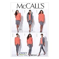 McCall's Patterns M7331 Misses' Jacket, T-Shirt, Pencil Skirt and Leggings, Size A5 (6-8-10-12-14)