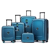 Luggage Expandable 5 Piece Sets(14/18/20/24/28) PP Lightweight Spinner Suitcase With TSA Lock & YKK Zipper