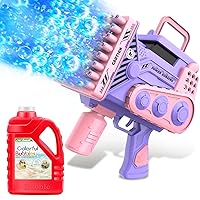 Zerhunt 33.8OZ Bubble Concentrate Solution for Bubble Machine and Bubble Gun with Light Bubble Solution