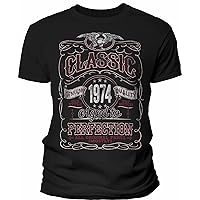 50th Birthday Gift Shirt for Men - Classic 1974 Aged to Perfection - 50th Birthday Gift