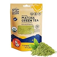 Yogi Super Foods, Organic Matcha Green Tea Powder Unsweetened - Culinary Grade Matcha Powder Sourced Naturally From East Asia, Green Matcha Tea Powder - Vegan, Gluten Free & Organic