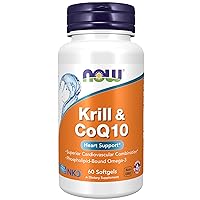 Supplements, Krill & CoQ10, Phospholipid-Bound Omega-3, Heart Support*, 60 Softgels