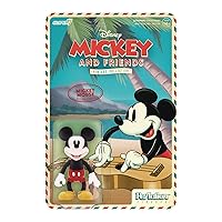 Super7 Disney W2 Hawaiian Holiday Mickey Mouse Reaction FIG, Multi
