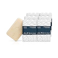Oars + Alps Moisturizing Men's Bar Soap, Dermatologist Tested and Made with Clean Ingredients, Travel Size, 6 Pack, 6 Oz Each