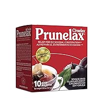 Prunelax Ciruelax Regular Strength Laxative Tea Bags - Made with Natural Senna Extracts, for Occasional Constipation, Senna Extract - 10 Bags