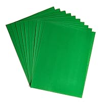 Hygloss Products Velour Paper - Soft, Velvety Surface Works With Printers – Green, 8-1/2 x 11 Inches - 10 Pack