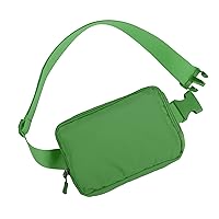 Didida Green Mini Belt Bag, Fashion Waist Packs Unisex Fanny Packs for Women Men crossbody with Adjustable Strap for Outdoors Workout Travel Casual Running Hiking Cycling