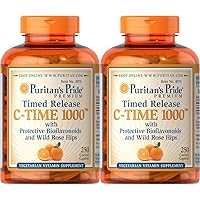 Vitamin C 1000mg with Rose HIPS for Immune Supports to Support a Healthy Immune System 250 Caplets (Pack of 2)