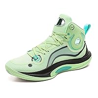 Unisex Fashion Basketball Shoes Non-Slip Breathable High Top Running Sneakers Street Personalized Basketball Sneakers Casual Walking Sneakers