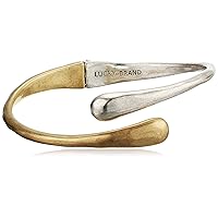 Lucky Brand Womens Two Tone Bypass Bracelet