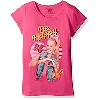 Nickelodeon Big Jo Siwa Be Happy Girls Short Sleeve T-Shirt