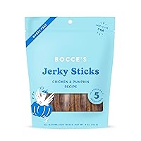 Jerky Stick Dog Treats, Wheat-Free, Made with Limited-Ingredients, Baked in The USA with No Added Salt or Sugar, All-Naural & High-Protein, Chicken & Pumpkin, 4 oz