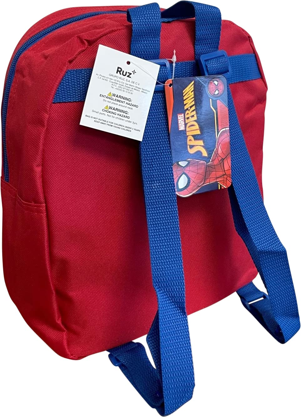 Ruz Spider-Man Toddle Boy 12 Inch Mini Backpack (Red-Blue)