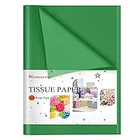 NACHLYNN 60 Sheets Green Tissue Paper Bulk Gift Wrapping Paper 14 x 20 inch Art Paper Crafts for Wedding Holiday Birthday Party Crafts St. Patrick's Day Christmas Decorations